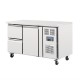 Polar gekoelde werkbank 1 deur en 2 laden 228ltr