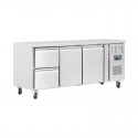 Polar U-serie koelwerkbank 2 deuren en 2 laden 417L