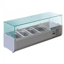 Polar opzetkoelvitrine 3 x GN1/3 + 1 x GN1/2