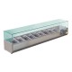 Polar opzetkoelvitrine 9x GN1/3