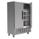 Polar 2-deurs slimline RVS vriezer 960ltr