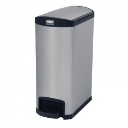 Rubbermaid Slim Jim End Step pedaalemmer RVS 50ltr