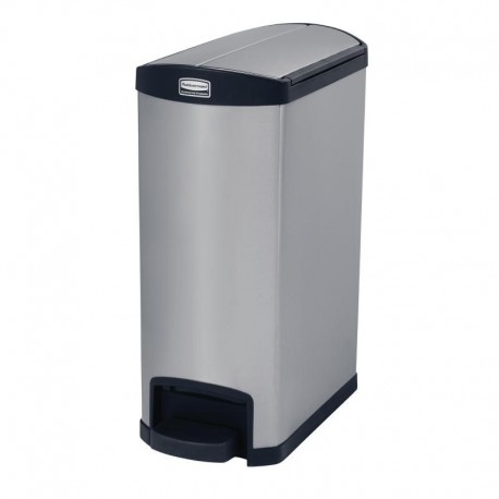 Rubbermaid Slim Jim End Step pedaalemmer RVS 50ltr