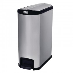Rubbermaid Slim Jim End Step pedaalemmer RVS 90ltr