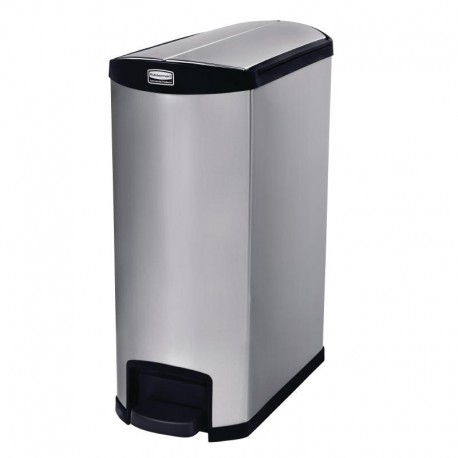 Rubbermaid Slim Jim End Step pedaalemmer RVS 90ltr
