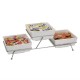 Float vierkante melamine kom wit 19x19cm