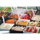 Float vierkante melamine kom wit 19x19cm