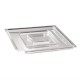 Float vierkant transparant deksel 19x19cm