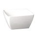 Pure vierkante melamine kom wit 9x9cm
