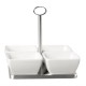 Pure vierkante melamine kom wit 9x9cm