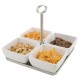 Pure vierkante melamine kom wit 9x9cm