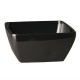 Pure vierkante melamine kom zwart 9x9cm