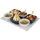 Pure vierkante melamine kom zwart 9x9cm