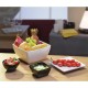 Pure vierkante melamine kom wit 25x25cm