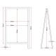 Olympia houten stoepbord 85 x 50cm