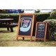 Olympia houten stoepbord 120 x 70cm