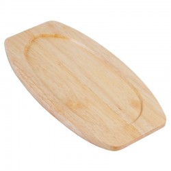Olympia heveahouten onderzetter 31,5x17cm