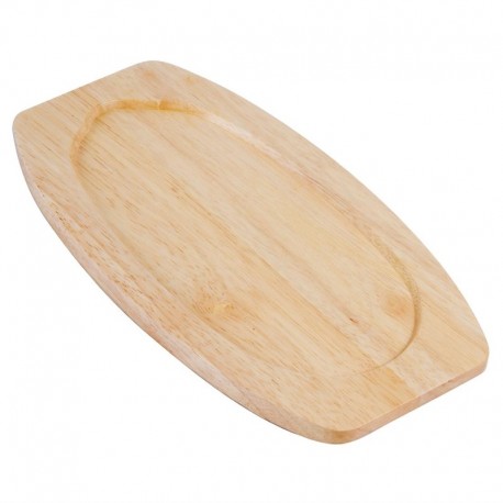 Olympia heveahouten onderzetter 31,5x17cm