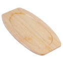Olympia heveahouten onderzetter 28,5x15cm