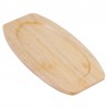 Olympia heveahouten onderzetter 28,5x15cm