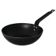 Vogue carbonstalen wokpan 28cm