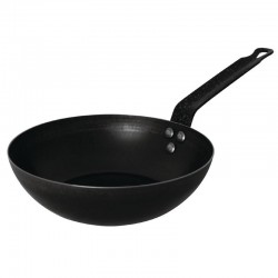 Vogue plaatstalen wokpan 28cm