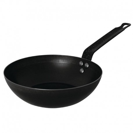 Vogue plaatstalen wokpan 28cm
