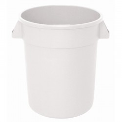 Vogue ronde voorraadcontainer wit 38ltr