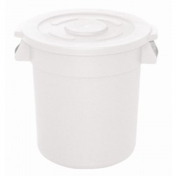 Vogue ronde voorraadcontainer wit 76ltr