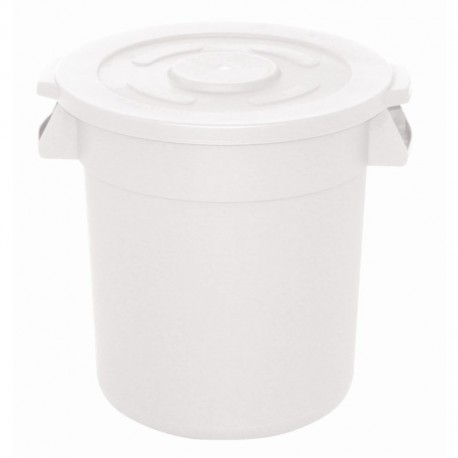Vogue ronde voorraadcontainer wit 76ltr