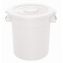 Vogue ronde voorraadcontainer wit 76L