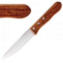 Olympia jumbo steakmes met houten heft 25cm