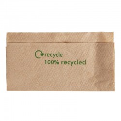 Gerecyclede servetten van kraftpapier 1-laags
