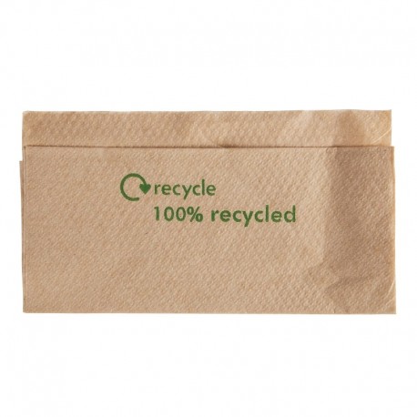 Gerecyclede servetten van kraftpapier 1-laags