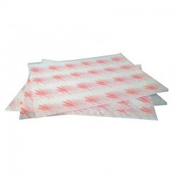 Vetvrij hamburger papier rood