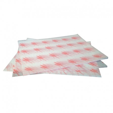 Vetvrij hamburger papier rood
