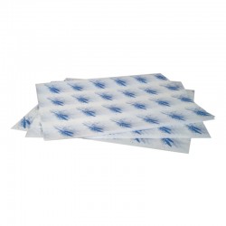 Vetvrij hamburger papier blauw