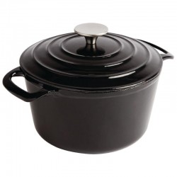 Vogue ronde braadpan 3,2L zwart