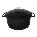 Vogue ronde braadpan zwart 4L