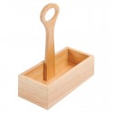 Olympia houten tafelcaddy met handvat