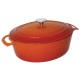 Vogue ovale braadpan 6ltr oranje