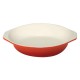Vogue ronde gietijzeren gratineerschaal 0,4ltr oranje