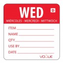 Vogue oplosbare kleurcode voedseletiketten woensdag