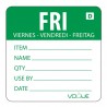 Vogue oplosbare kleurcode voedseletiketten vrijdag