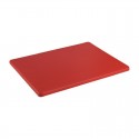 Hygiplas LDPE snijplank rood 30,5x22,9x1,2cm