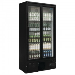 Polar rechtopstaande gekoelde bardisplay met 2 schuifdeuren