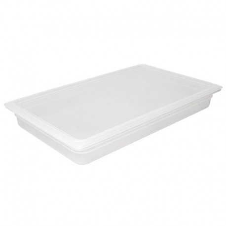 Vogue polypropyleen GN1/1 bak met deksel 100mm