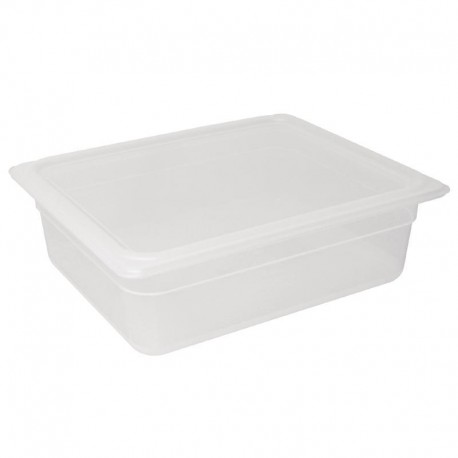Vogue polypropyleen GN1/2 bak met deksel 100mm