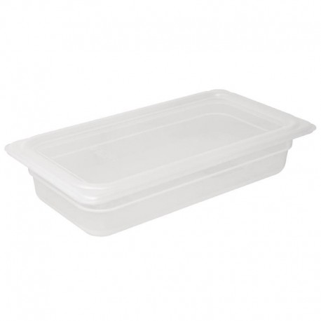 Vogue polypropyleen GN1/3 bak met deksel 100mm