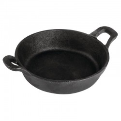 Olympia gietijzeren ronde pan met oren 18cm